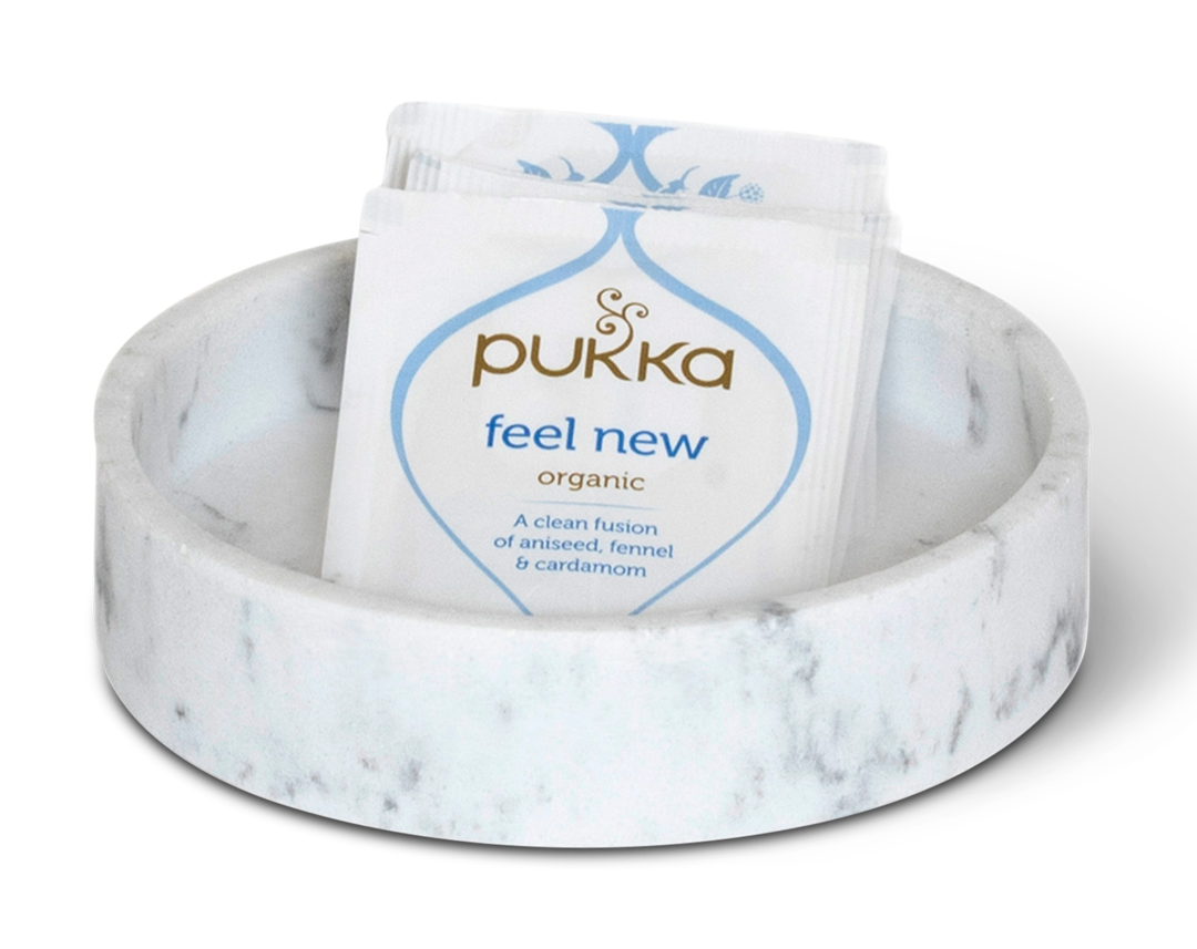 Ibu Amenity tray S White Marble