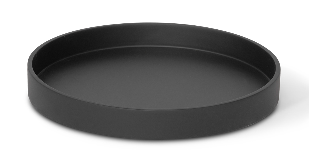 Rundes Amenity Tablett | Schwarz