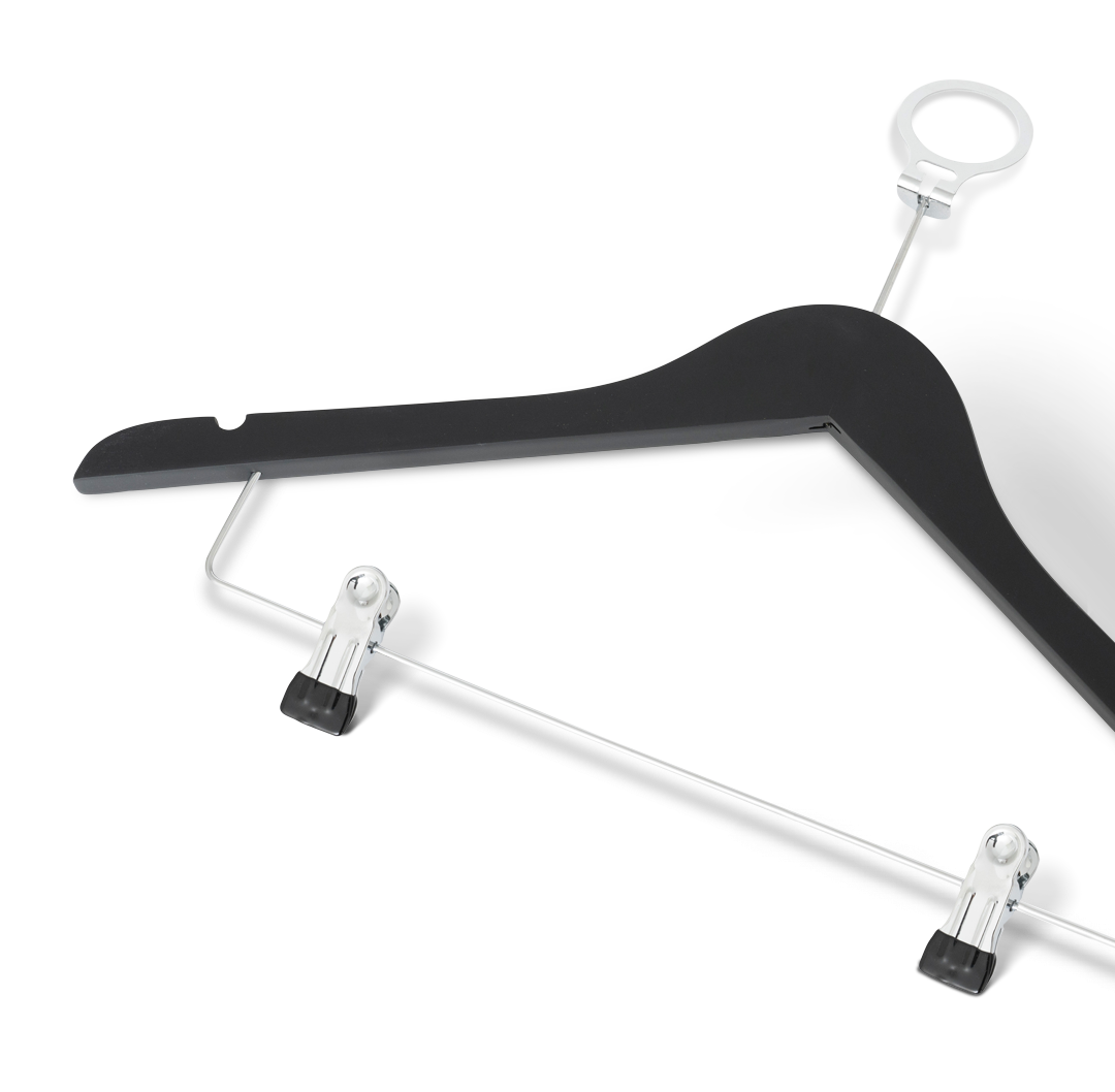 Graham Hanger with pin and clips Black