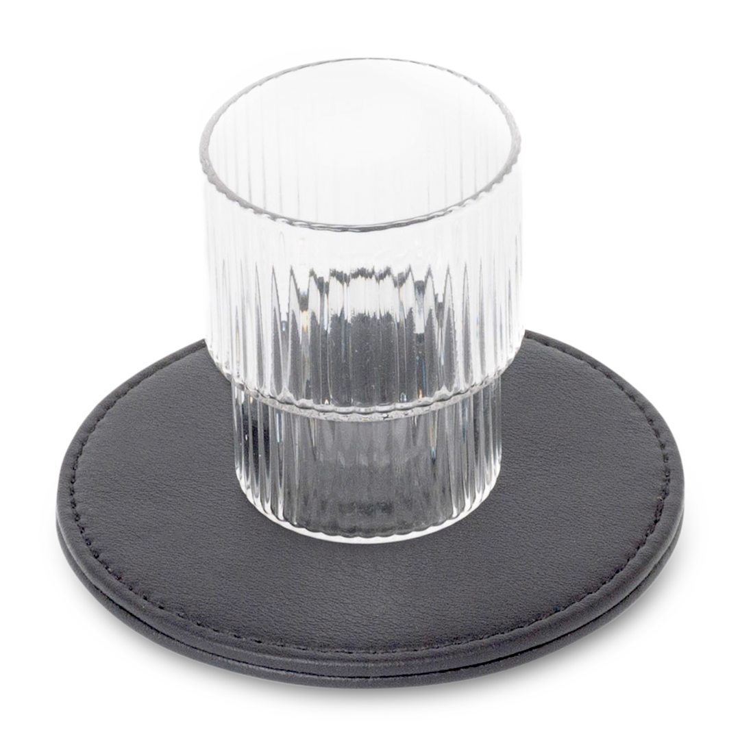 Untersetzer 10x10cm Schwarz
