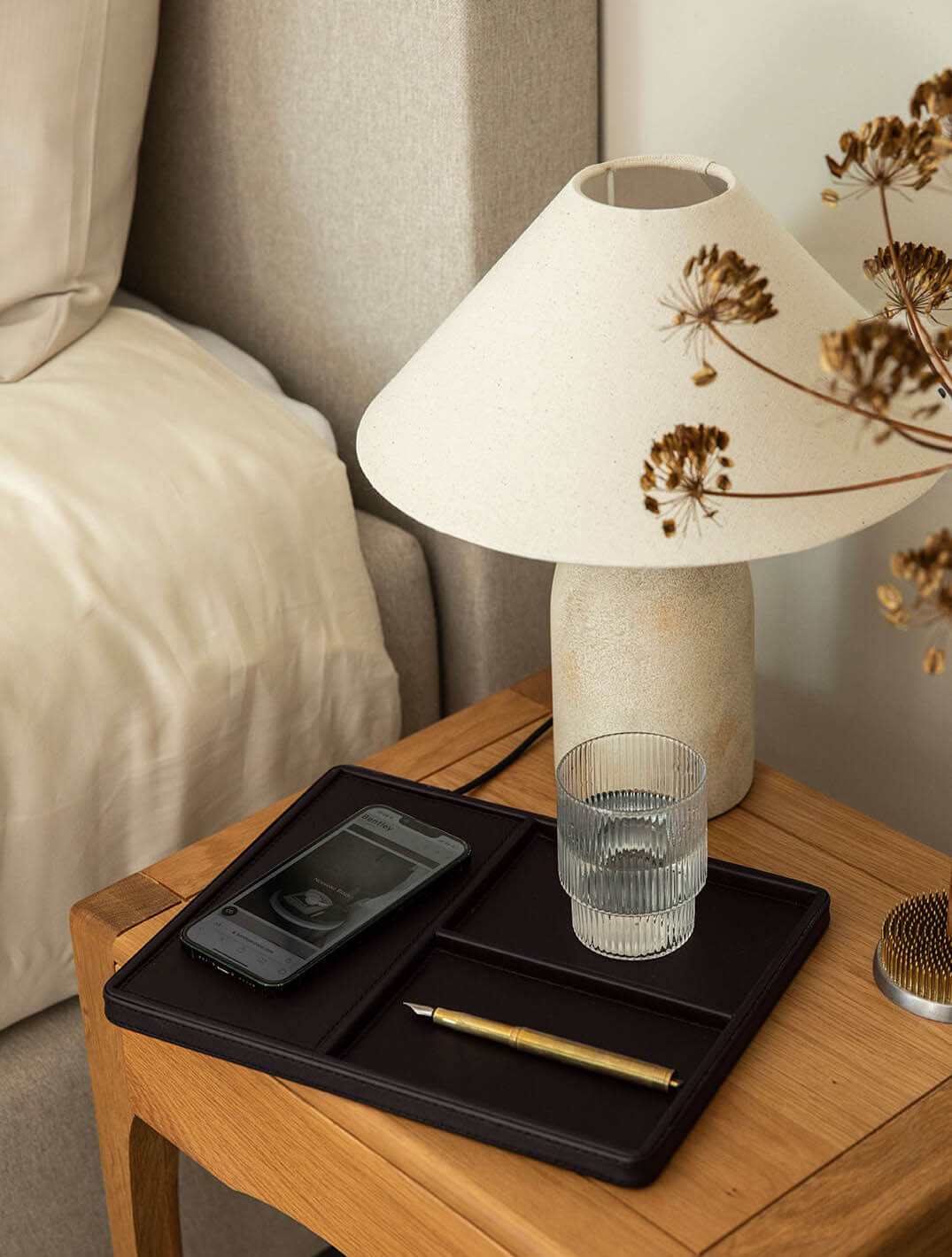 Ladetablett mit Wireless Charger & Aufbewahrung | Klassik