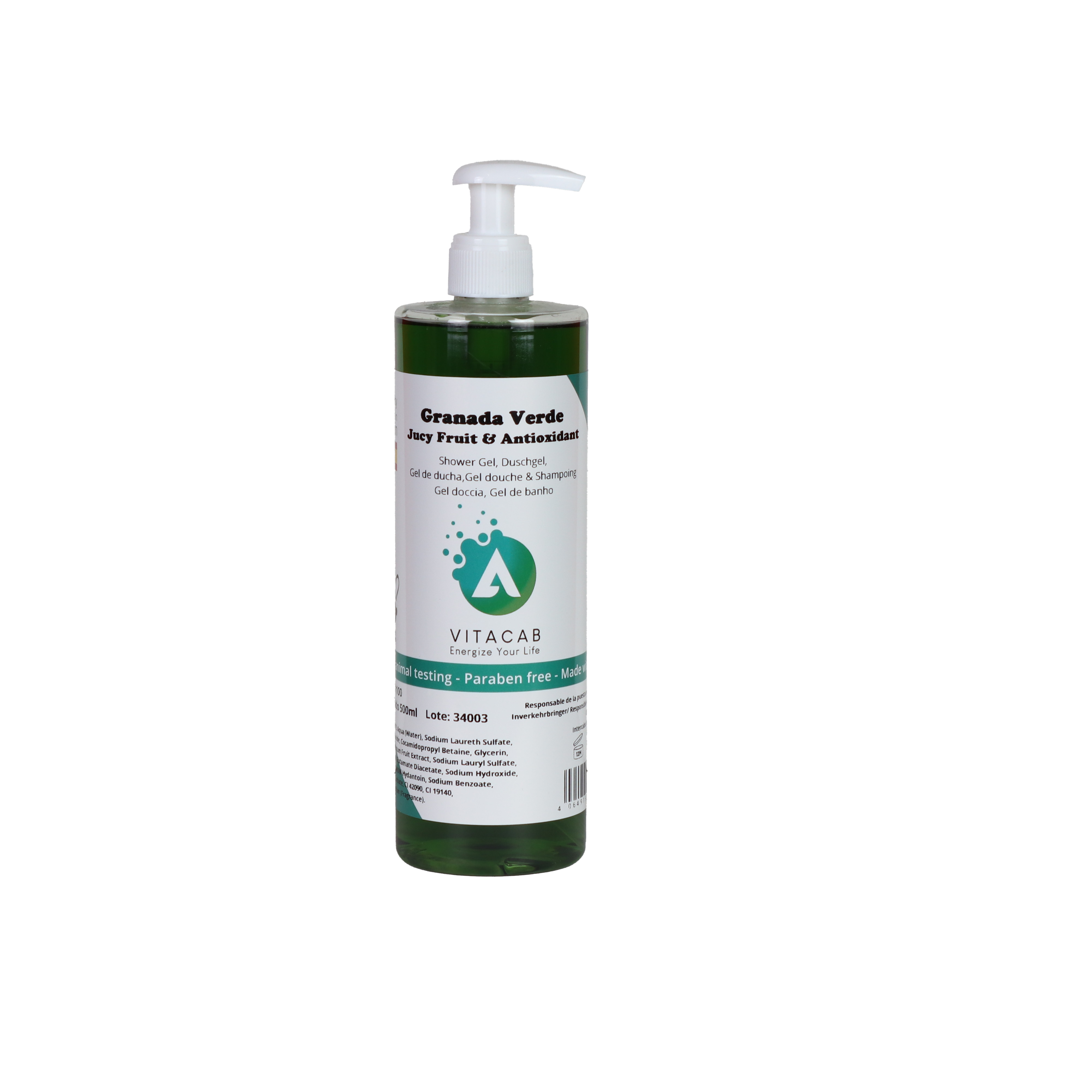 Vitacab - Duschgel Granada 500ml Seifenspender | 12 Stück