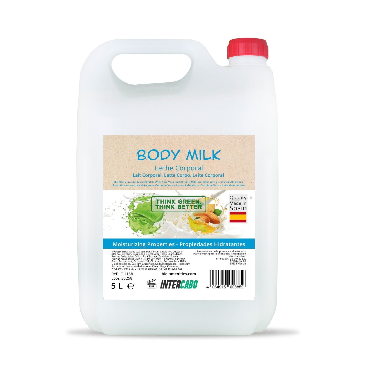 Body Milk mit Aloe Vera und Mandelmilch, Kanister 5L