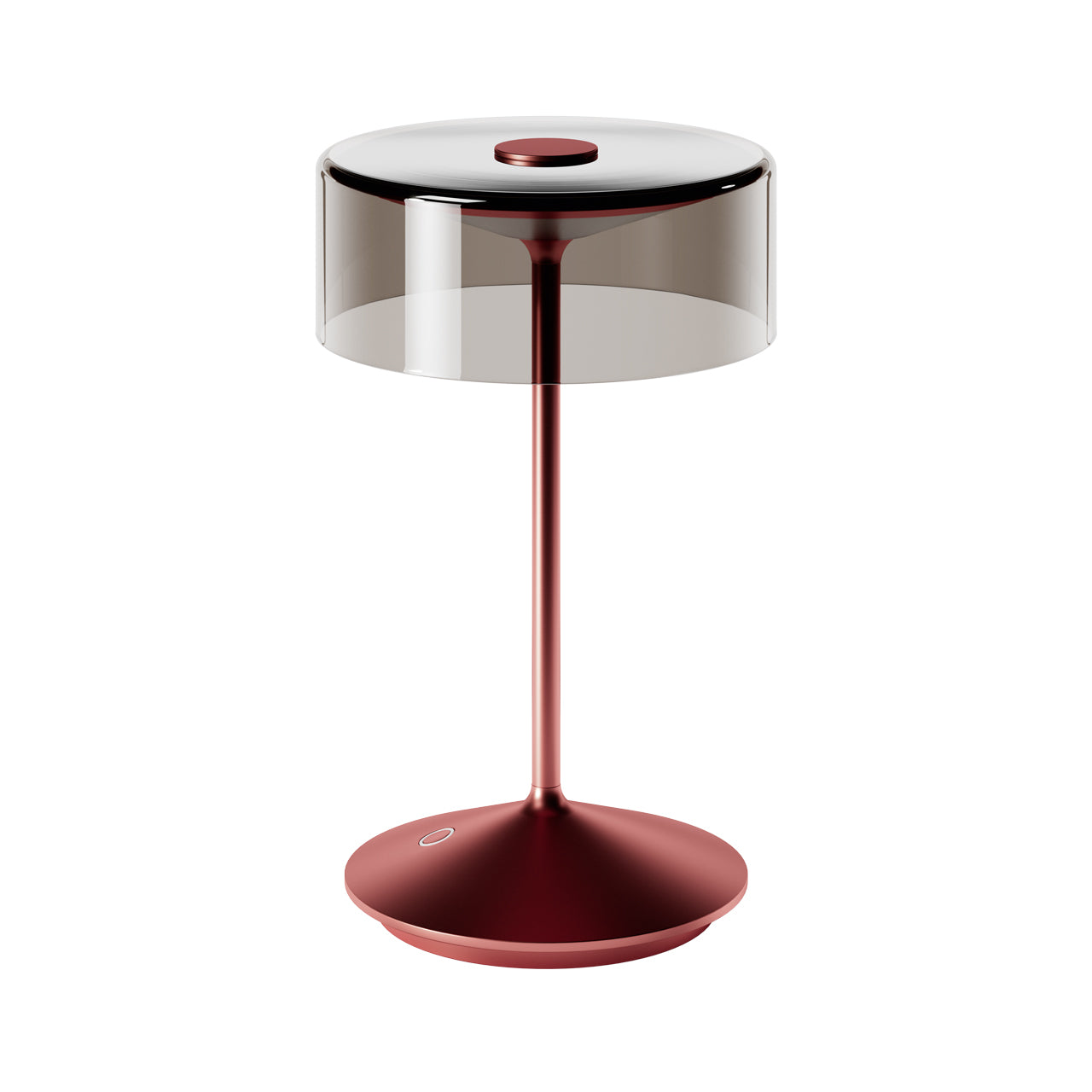 Akku-Glasleuchte Numotion 265 mm kirschrot
