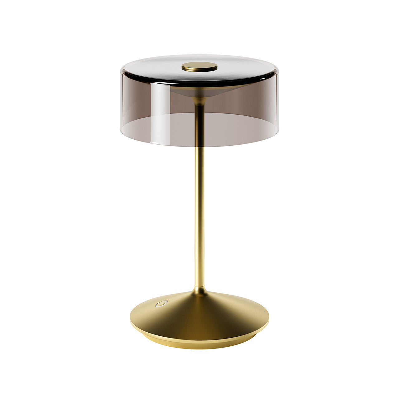 Akku-Glasleuchte Numotion 265 mm goldfarben