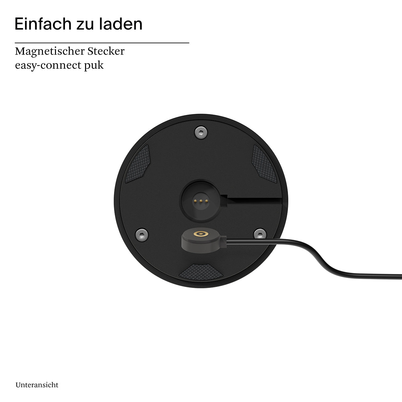 Akku-Tischleuchte Nudrop 292mm nachtschwarz puk