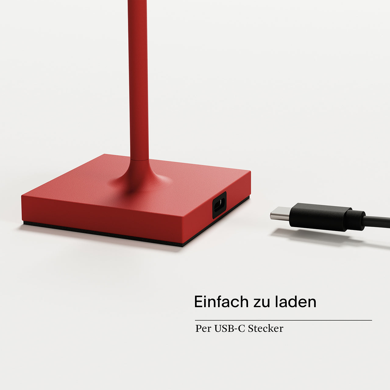 Akku-Tischleuchte Nuindie pocket 210mm feuerrot