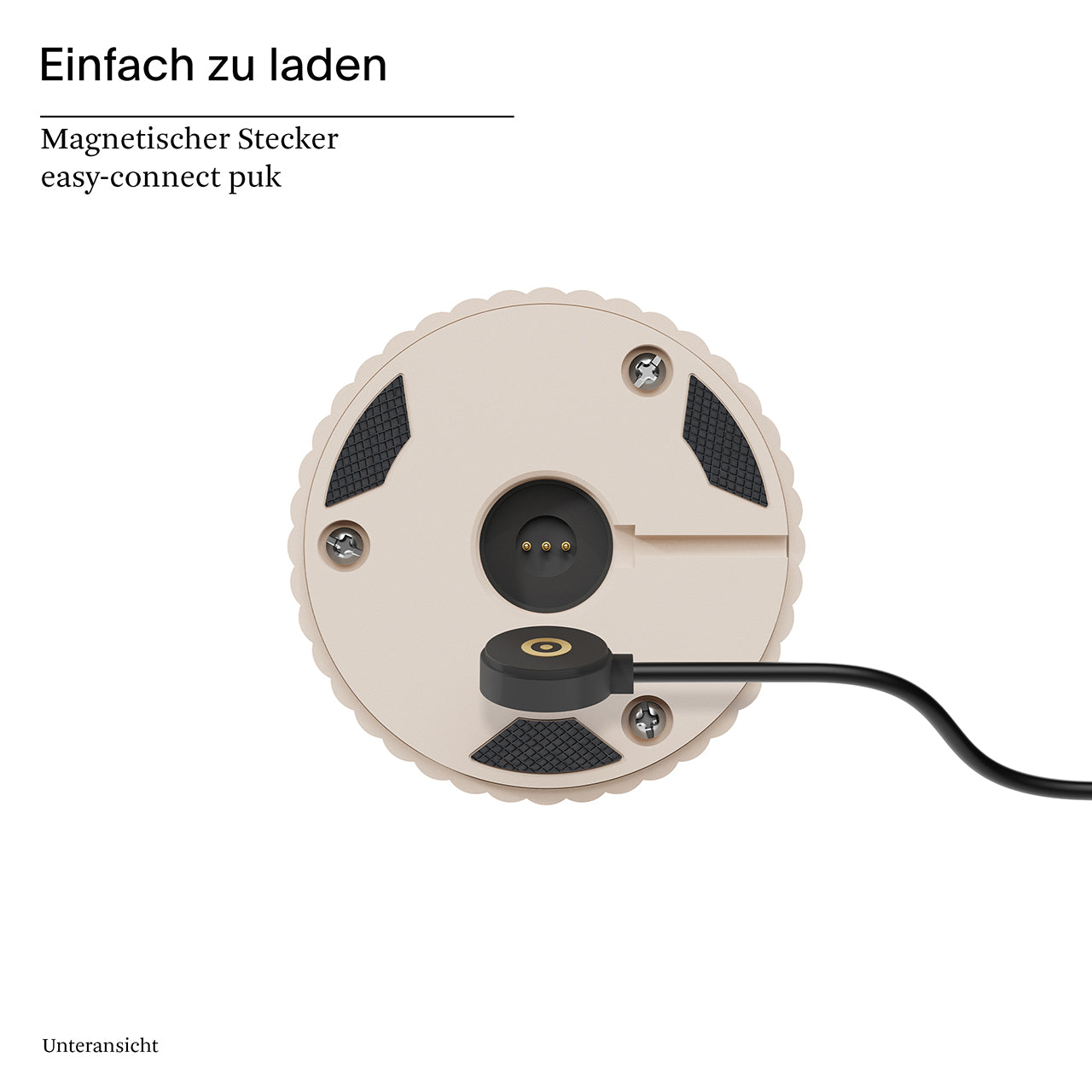 Akku-Tischleuchte Nuflair 245mm dünenbeige