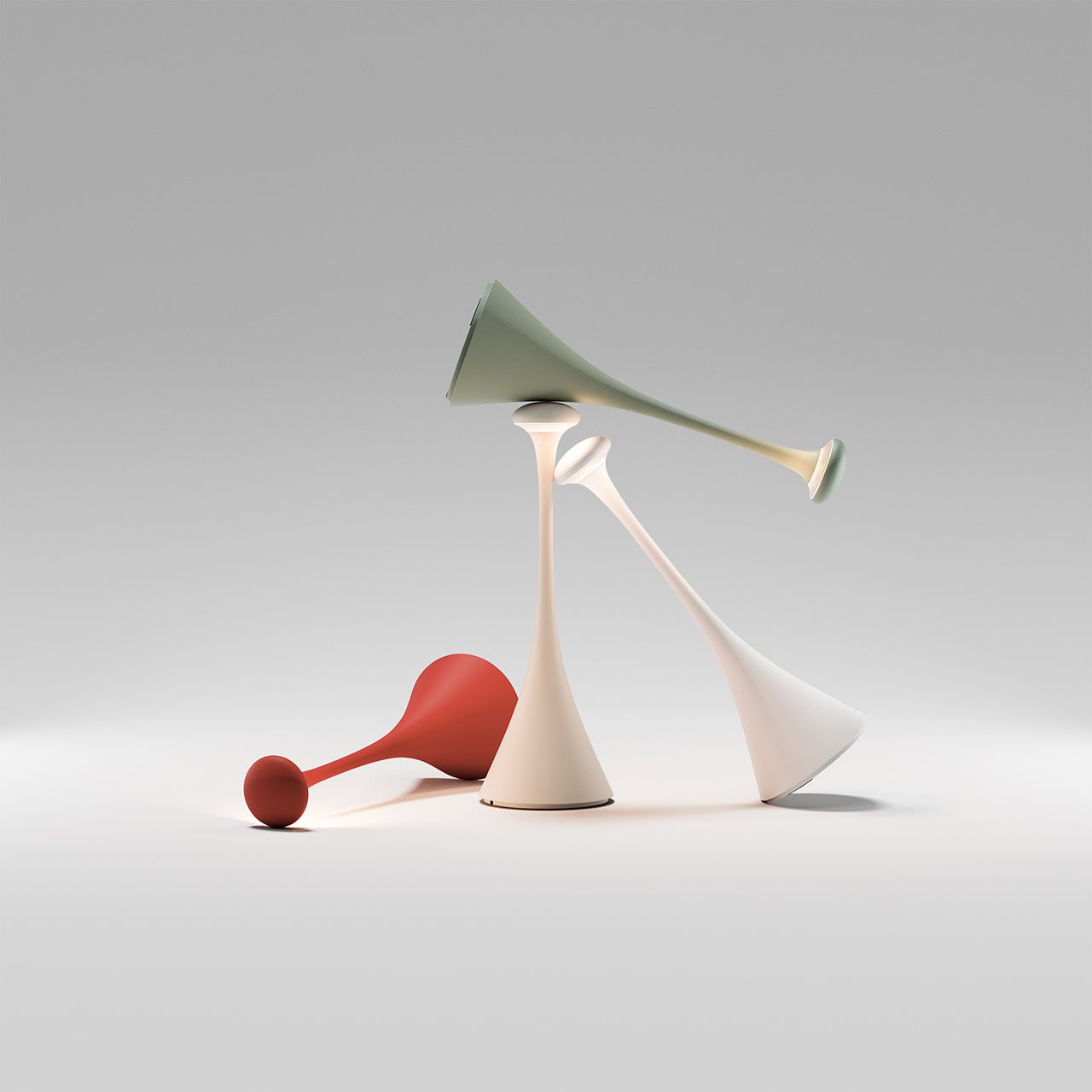 Akku-Tischleuchte Nudrop 292mm dünenbeige puk