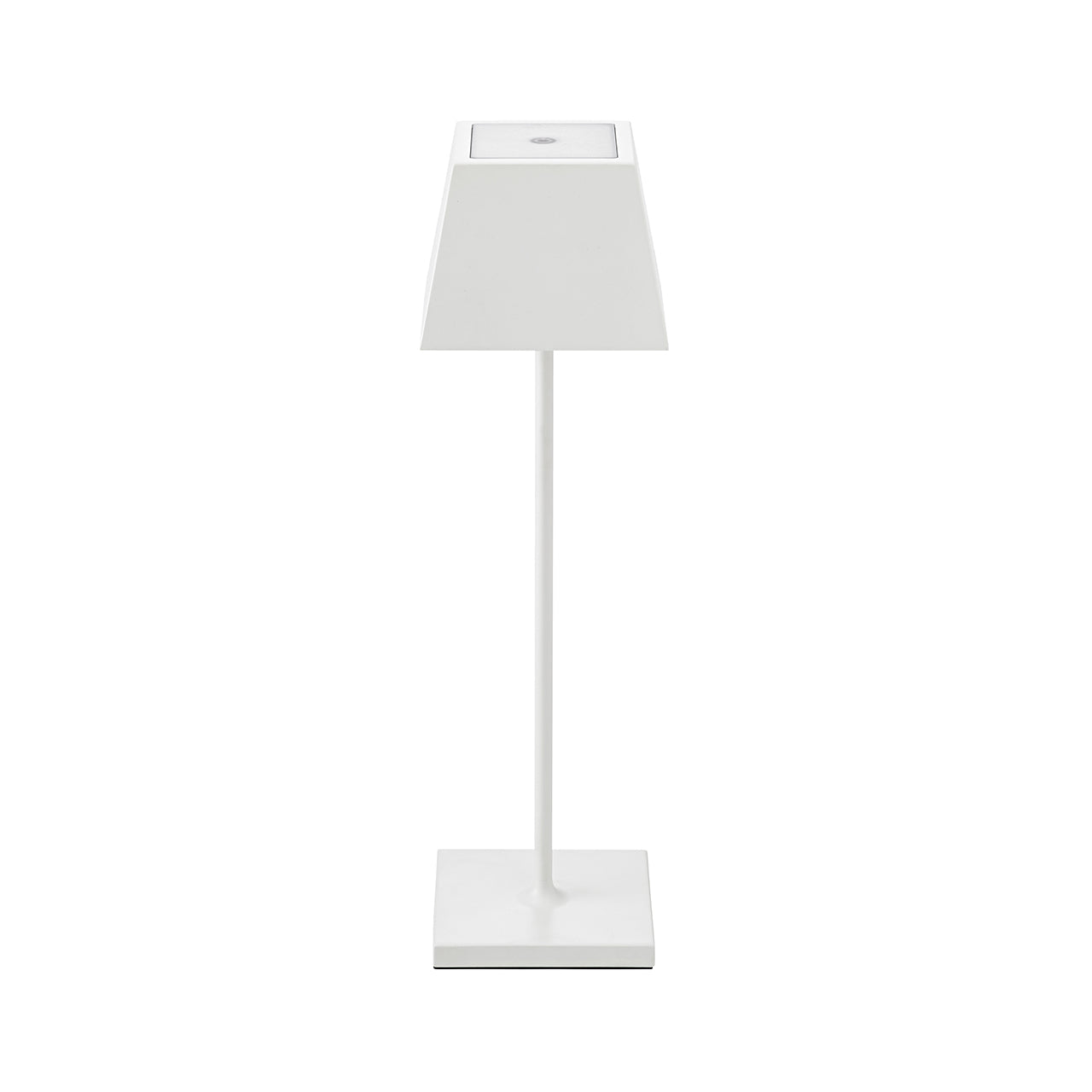Akku-Tischleuchte Nuindie 370mm schneeweiß eckig