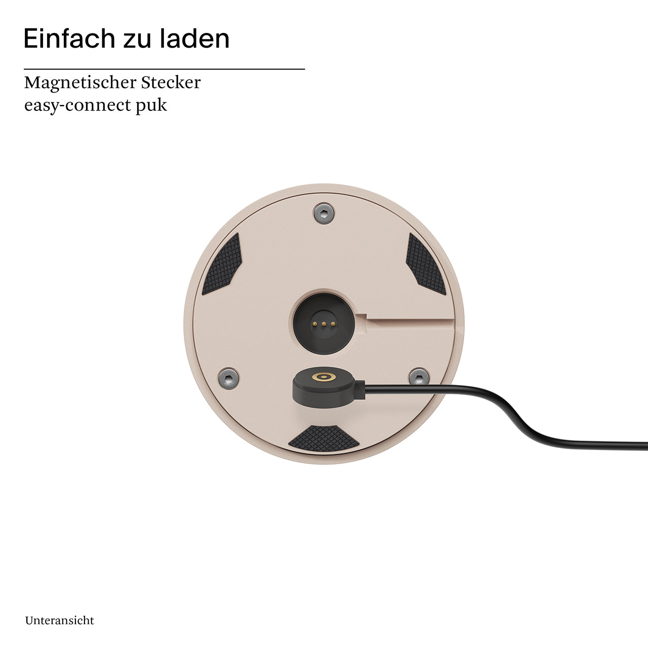 Akku-Tischleuchte Nudrop 292mm dünenbeige puk