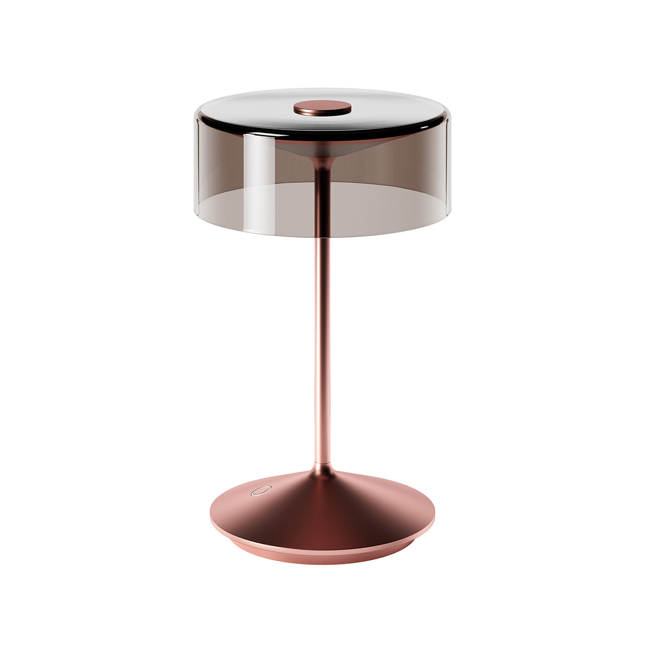 Akku-Glasleuchte Numotion 265mm rosegold