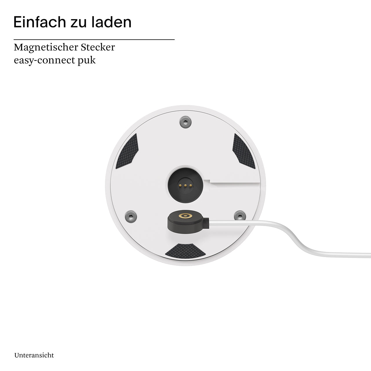 Akku-Tischleuchte Nudrop 292mm schneeweiß puk