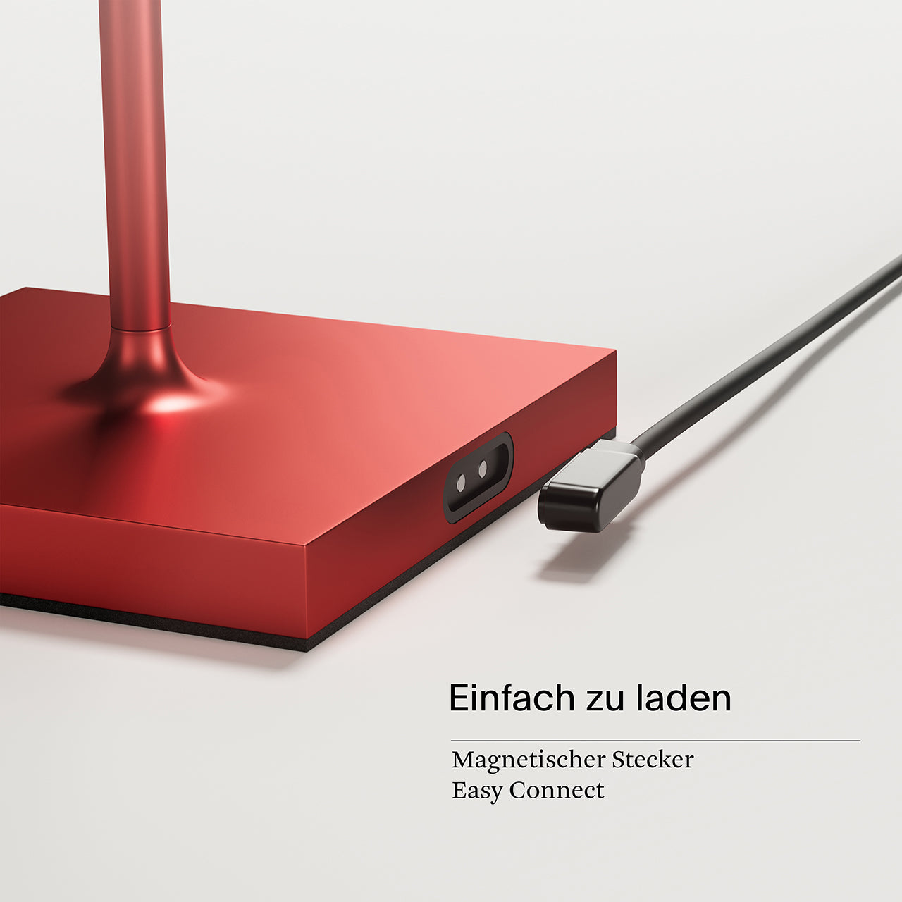 Akku-Tischleuchte Nuindie 380mm kirschrot
