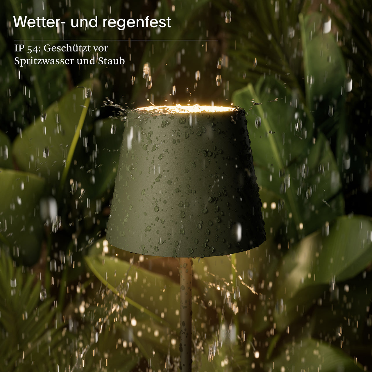 Akku-Stehleuchte Nuindie USB-C 1200mm tannengrün