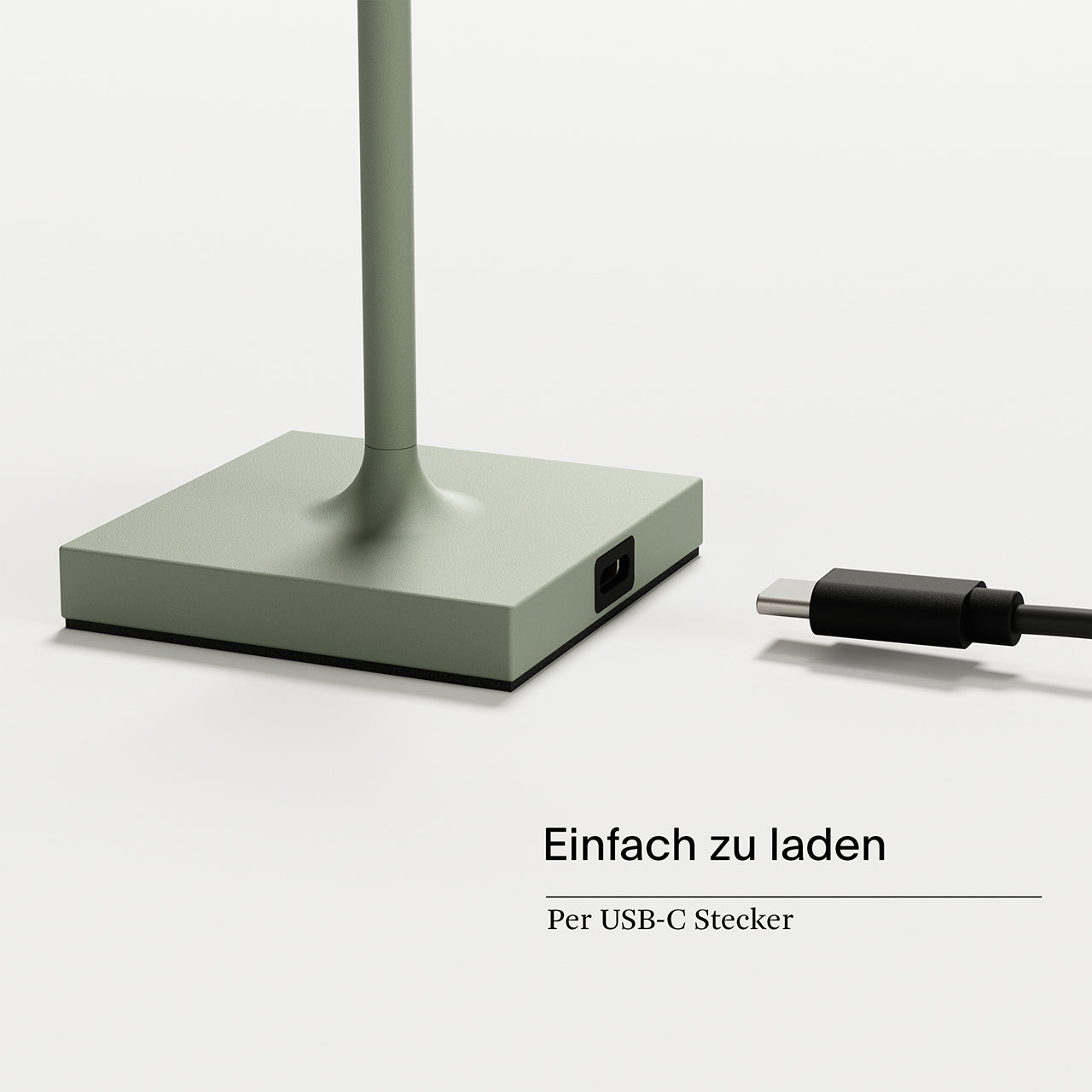 Akku-Tischleuchte Nuindie pocket 210mm salbeigrün