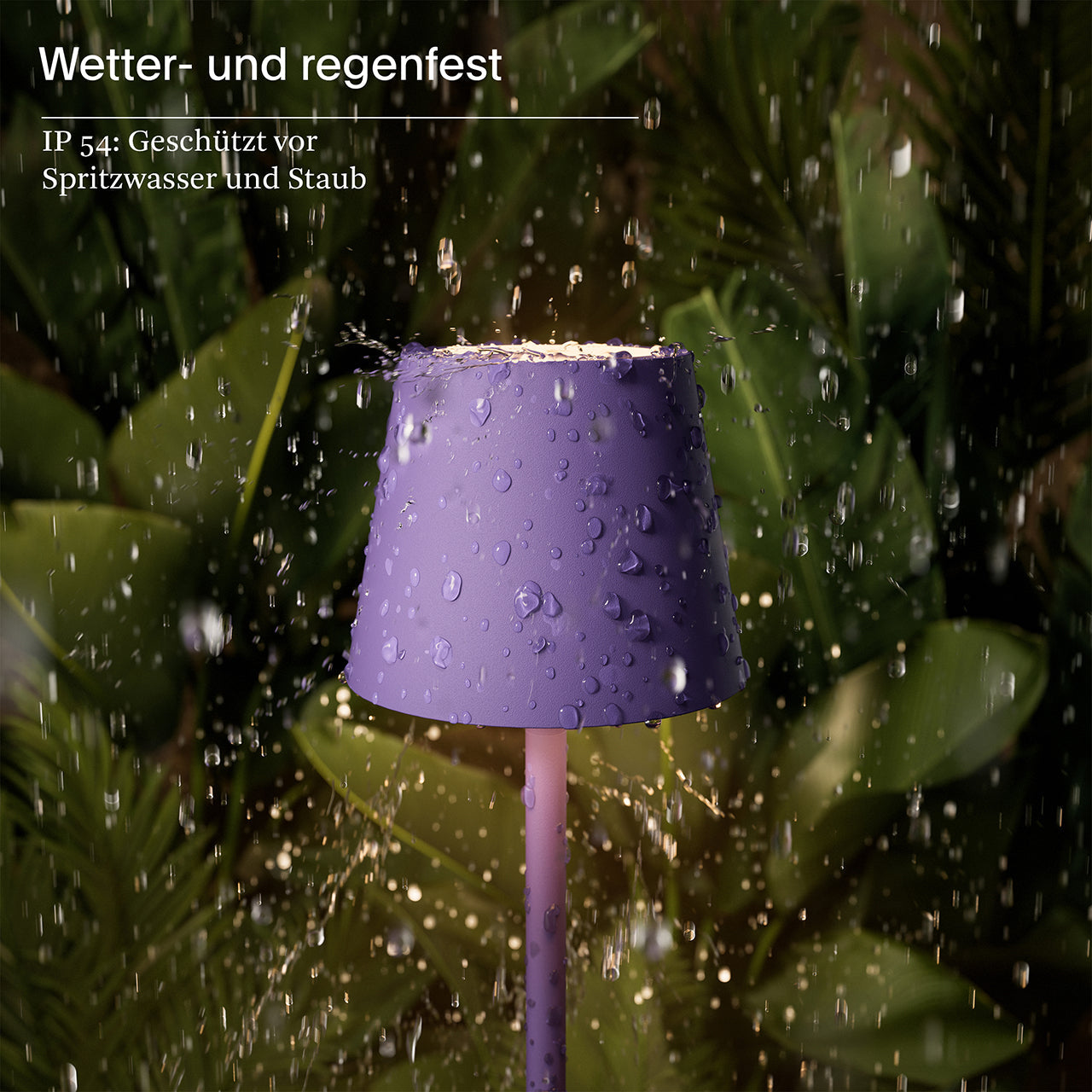 Akku-Tischleuchte Nuindie pocket 210mm veilchenlila