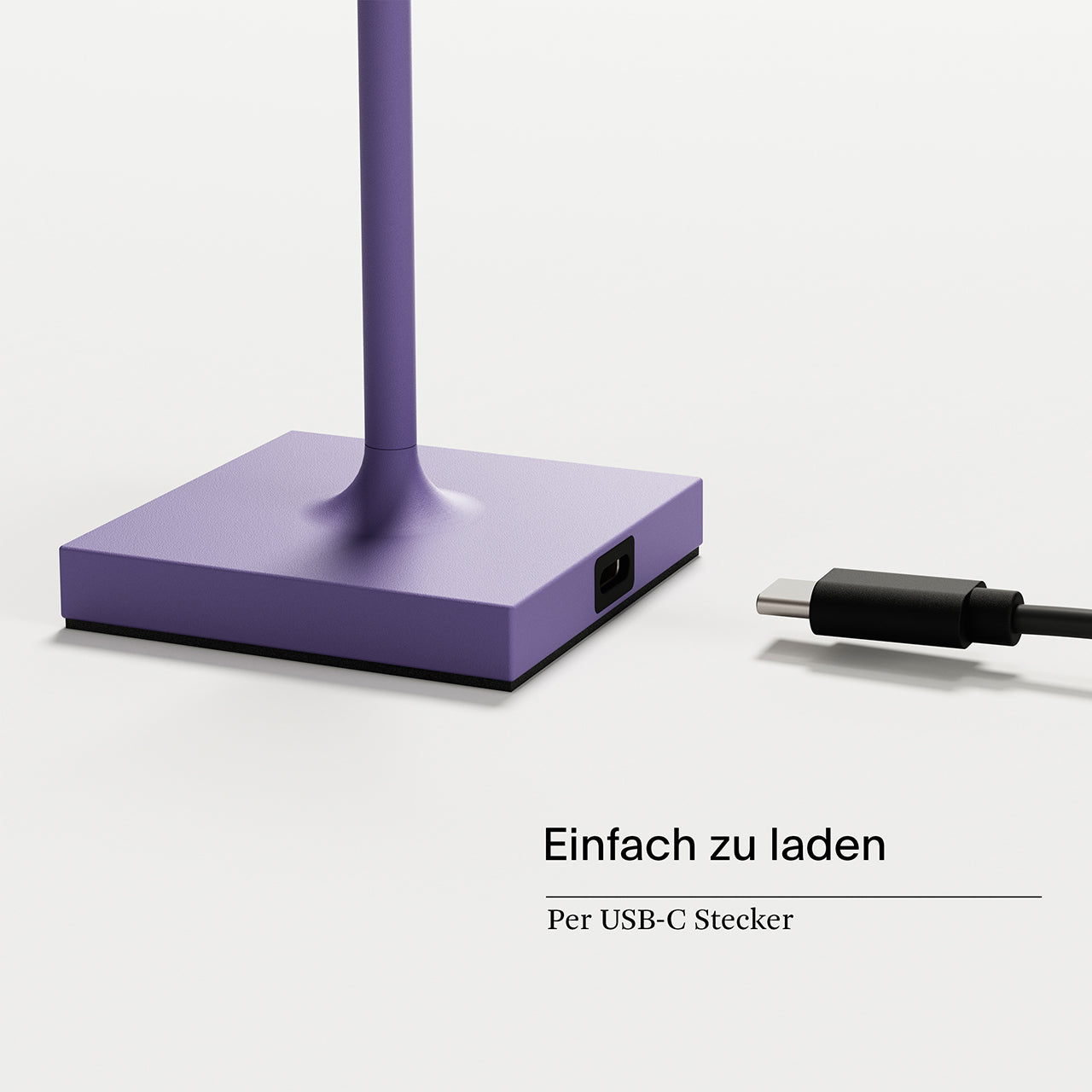 Akku-Tischleuchte Nuindie pocket 210mm veilchenlila