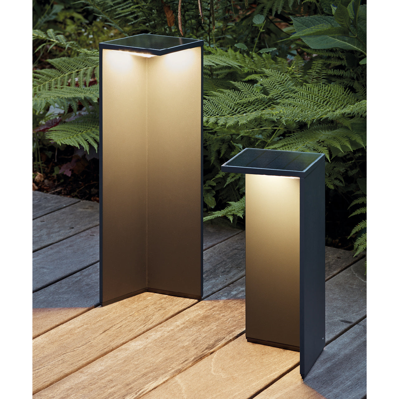 Nusolar Akku-Solarleuchte 340mm anthrazit