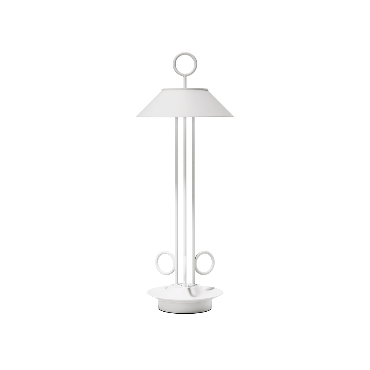 Akku-Tischleuchte Nudiderot 425mm schneeweiß