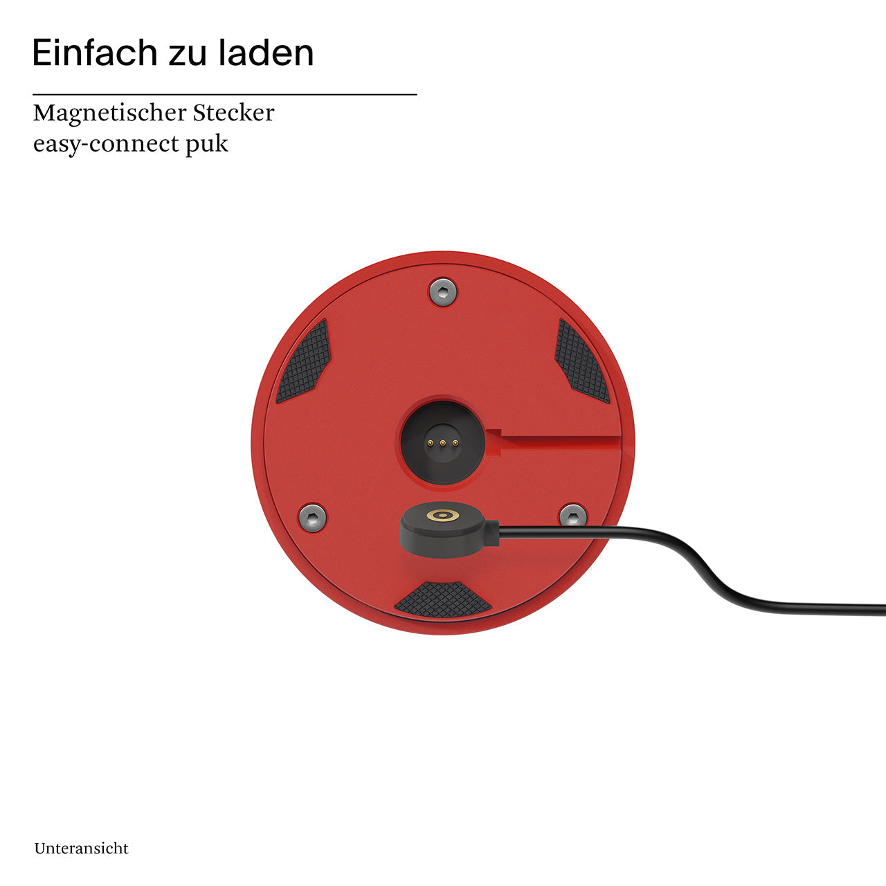 Akku-Tischleuchte Nudrop 292mm feuerrot puk