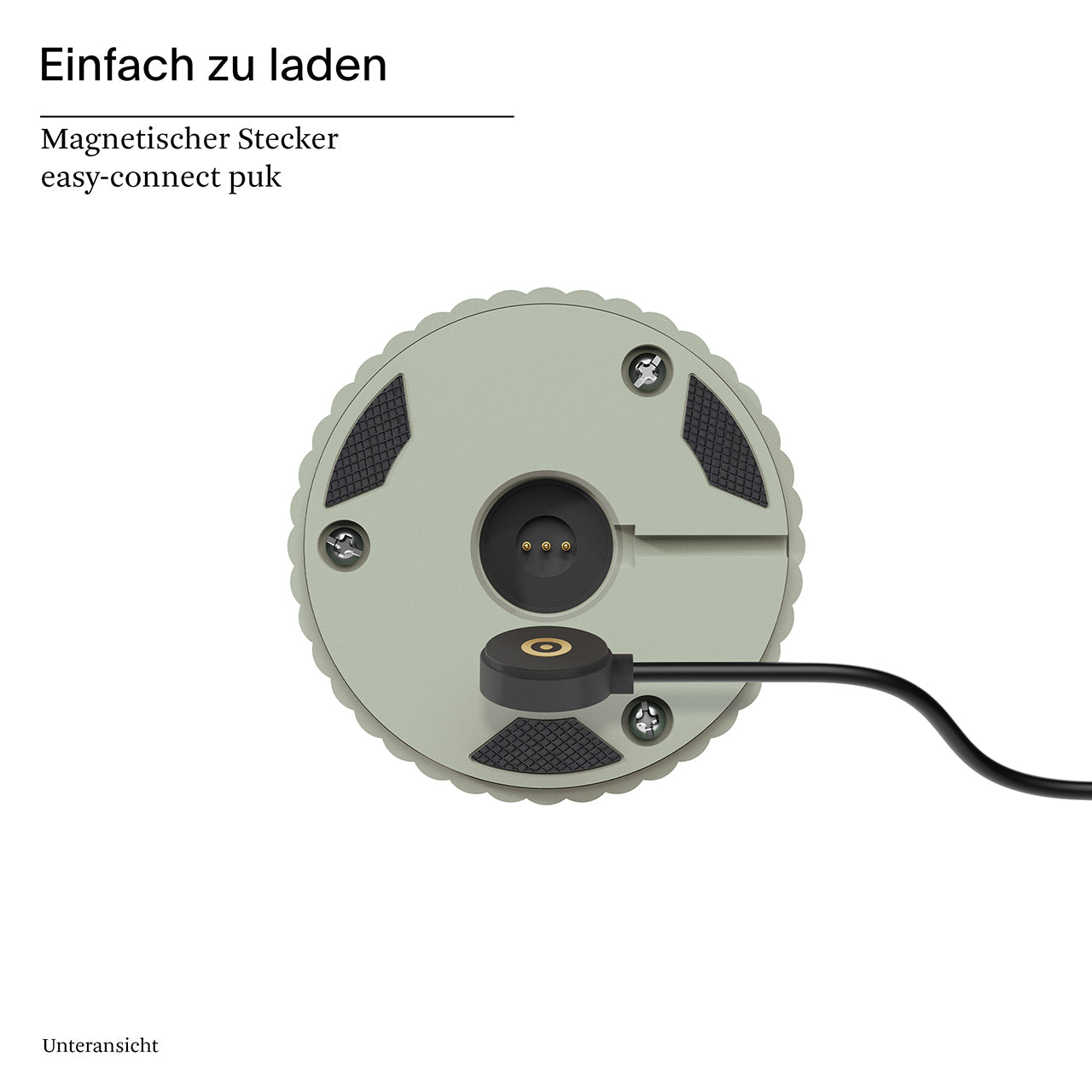 Akku-Tischleuchte Nuflair 245mm salbeigrün
