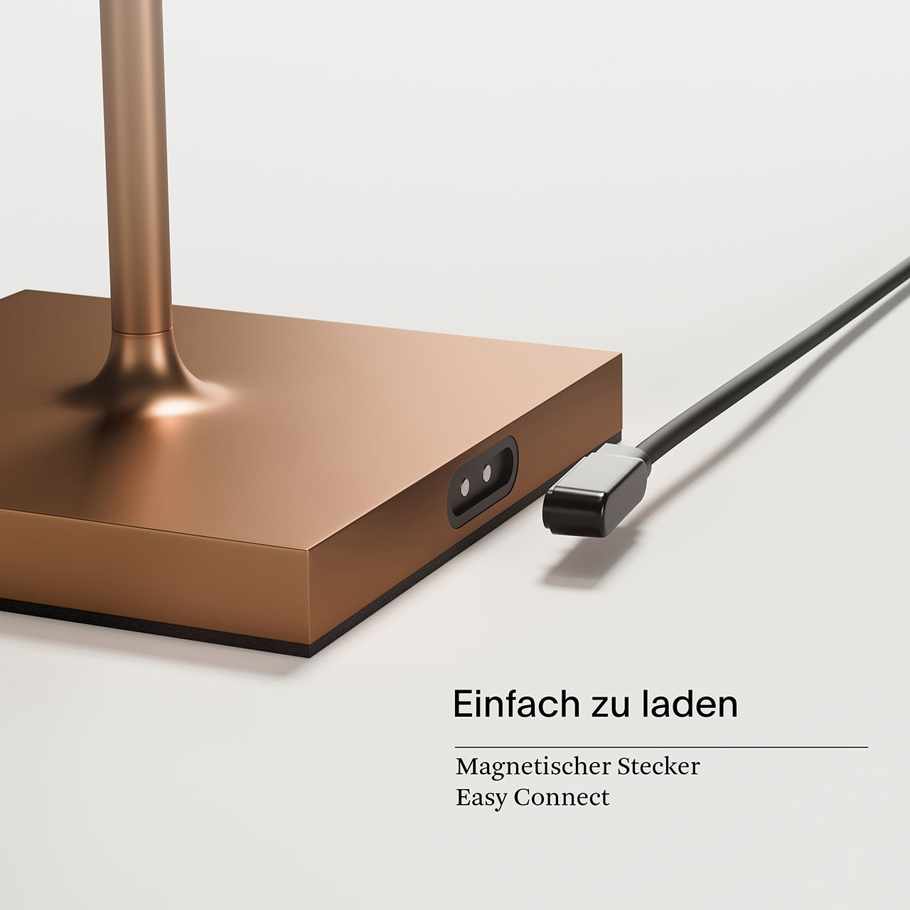 Akku-Stehleuchte Nuindie 1200mm bronzefarben rund