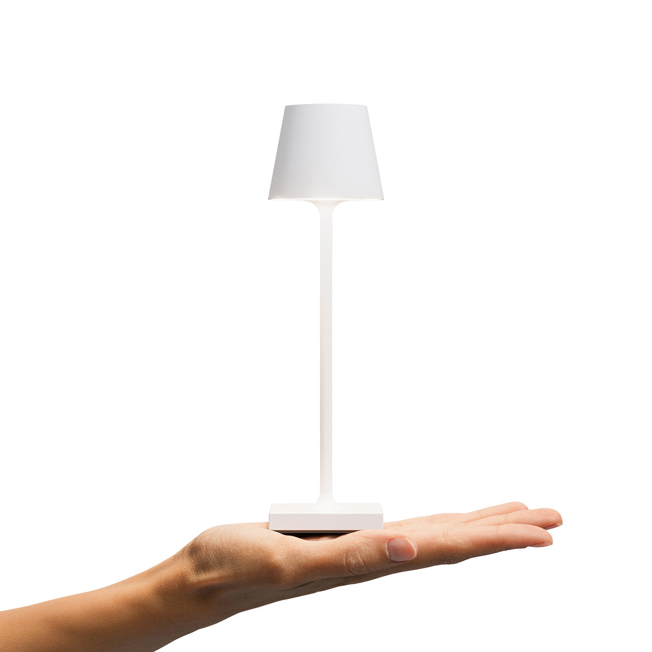 Akku-Tischleuchte Nuindie pocket 210mm schneeweiß