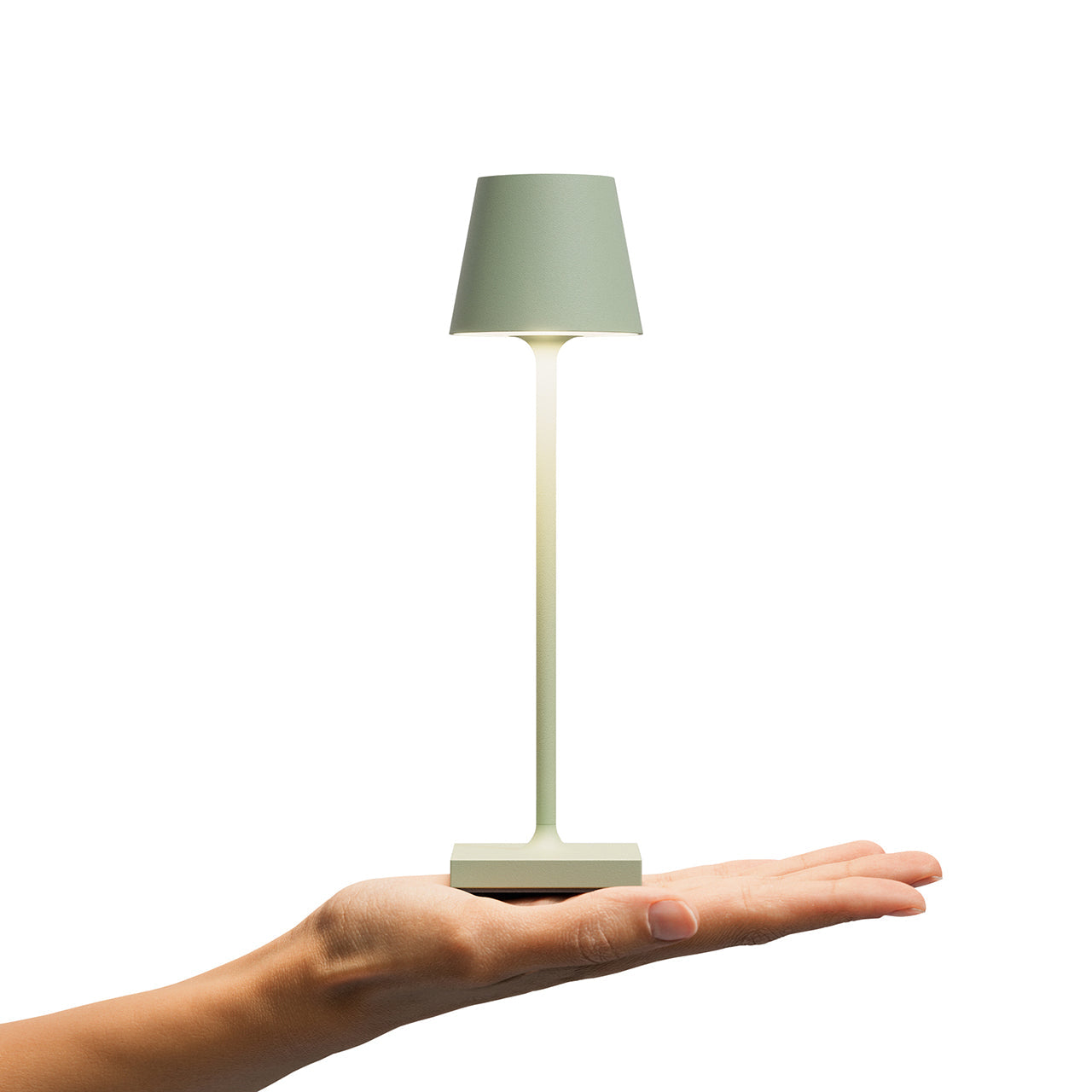 Akku-Tischleuchte Nuindie pocket 210mm salbeigrün