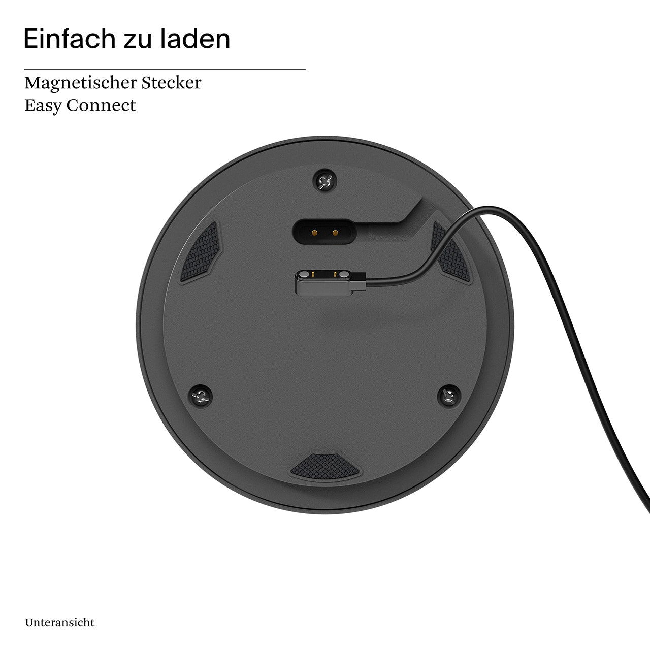 Akku-Glasleuchte Numotion 265mm graphitgrau