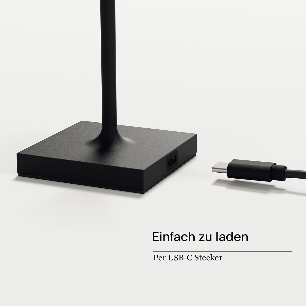 Akku-Tischleuchte Nuindie pocket 210mm nachtschwarz