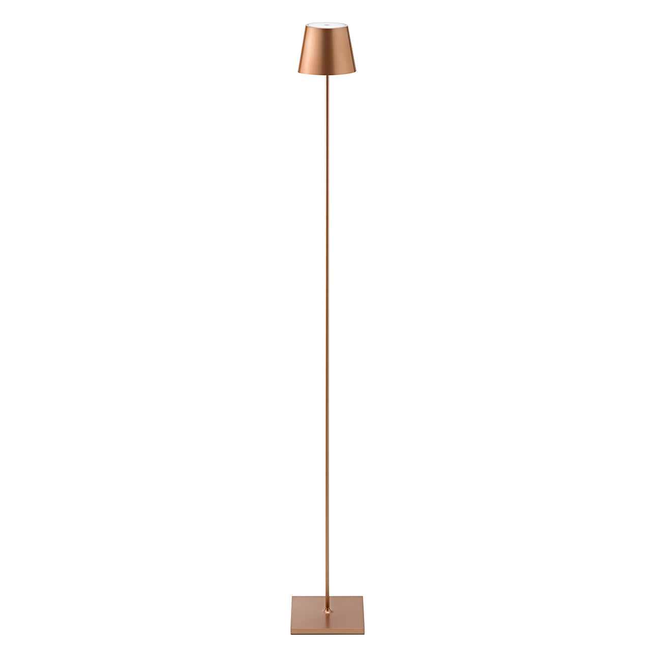 Akku-Stehleuchte Nuindie 1200mm bronzefarben rund