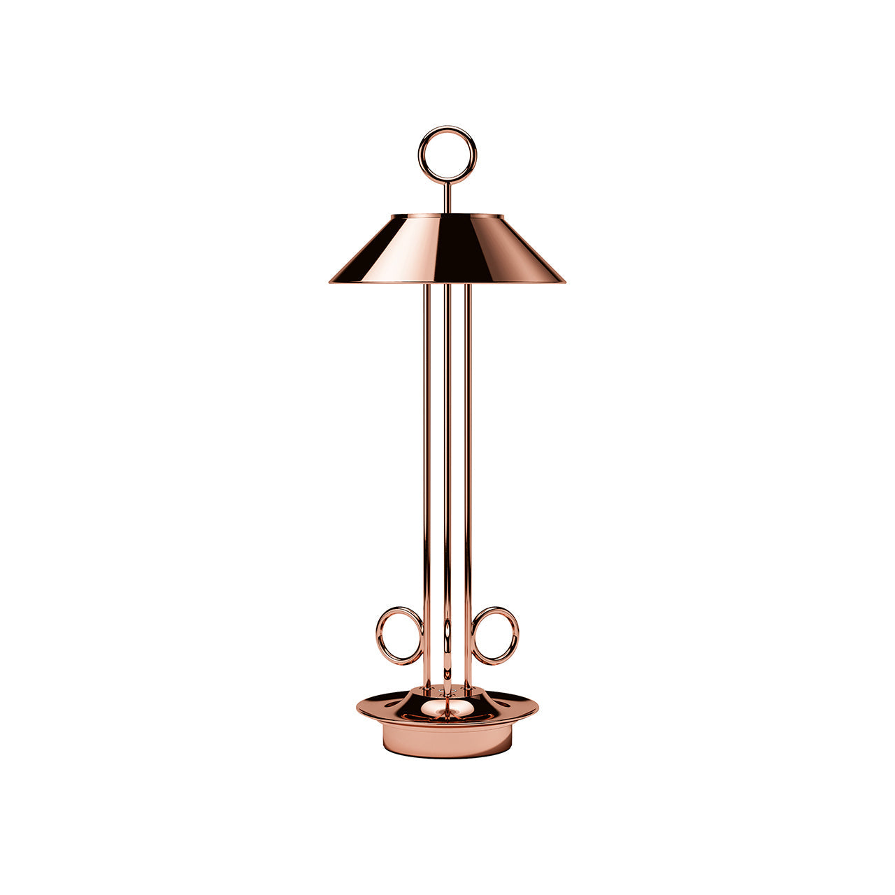 Akku-Tischleuchte Nudiderot 425mm kupferfarben