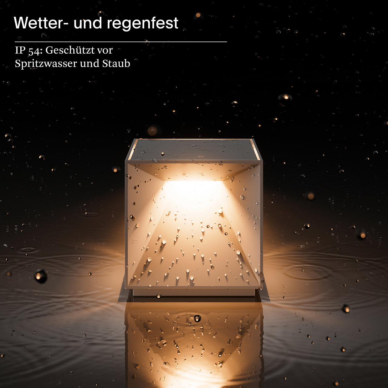 Akku-Tischleuchte Nutalis dünenbeige