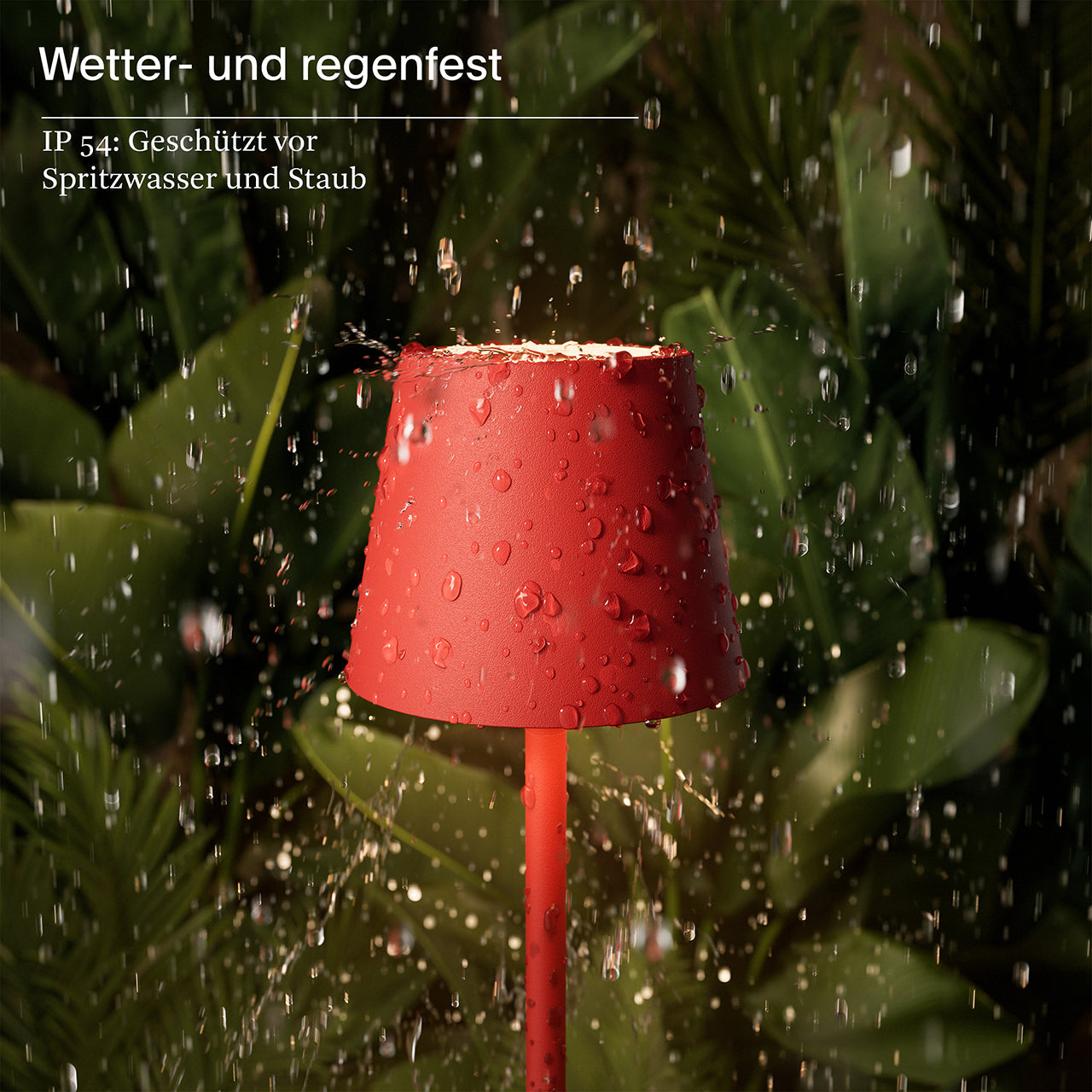 Akku-Tischleuchte Nuindie pocket 210mm feuerrot