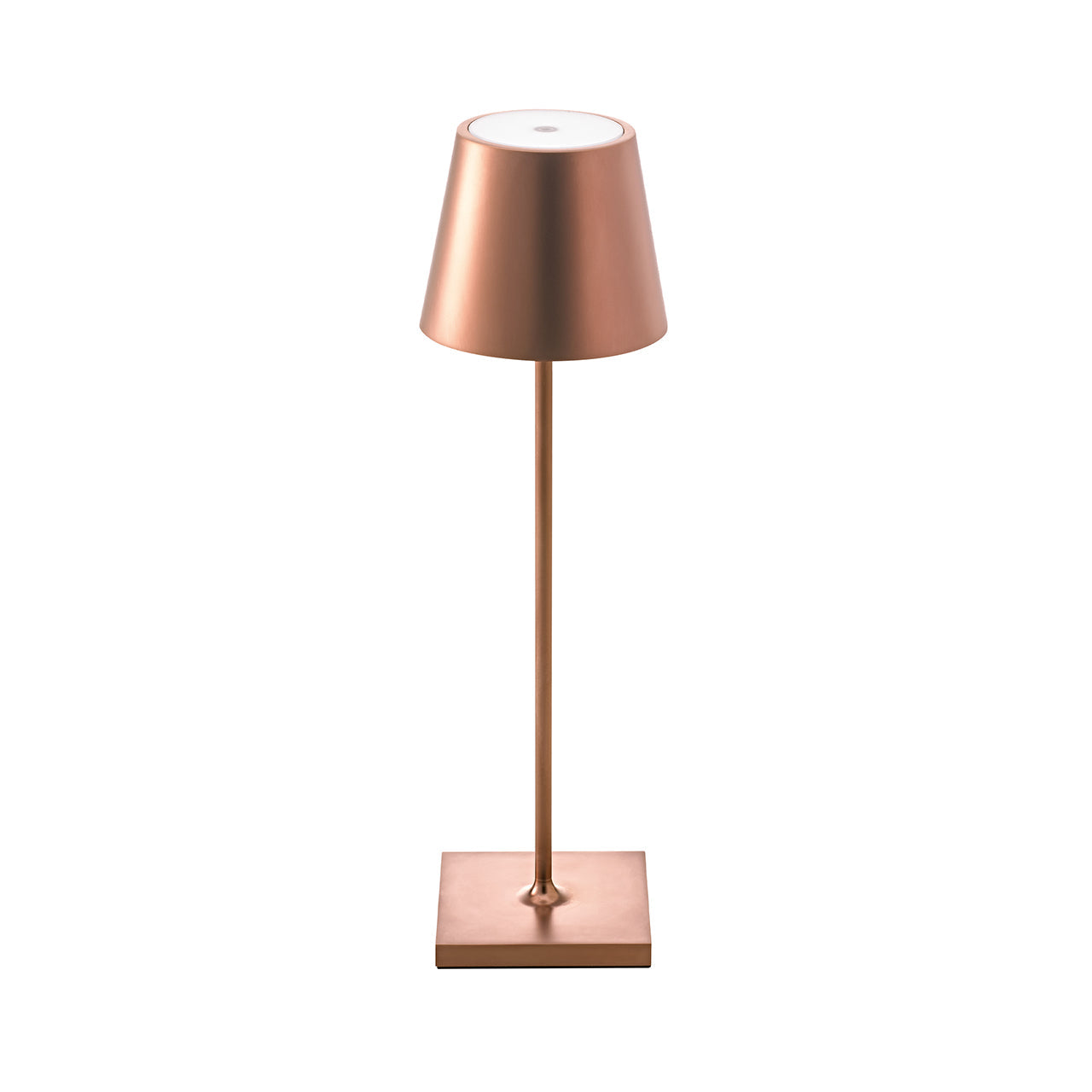 Akku-Tischleuchte Nuindie 380mm bronzefarben rund