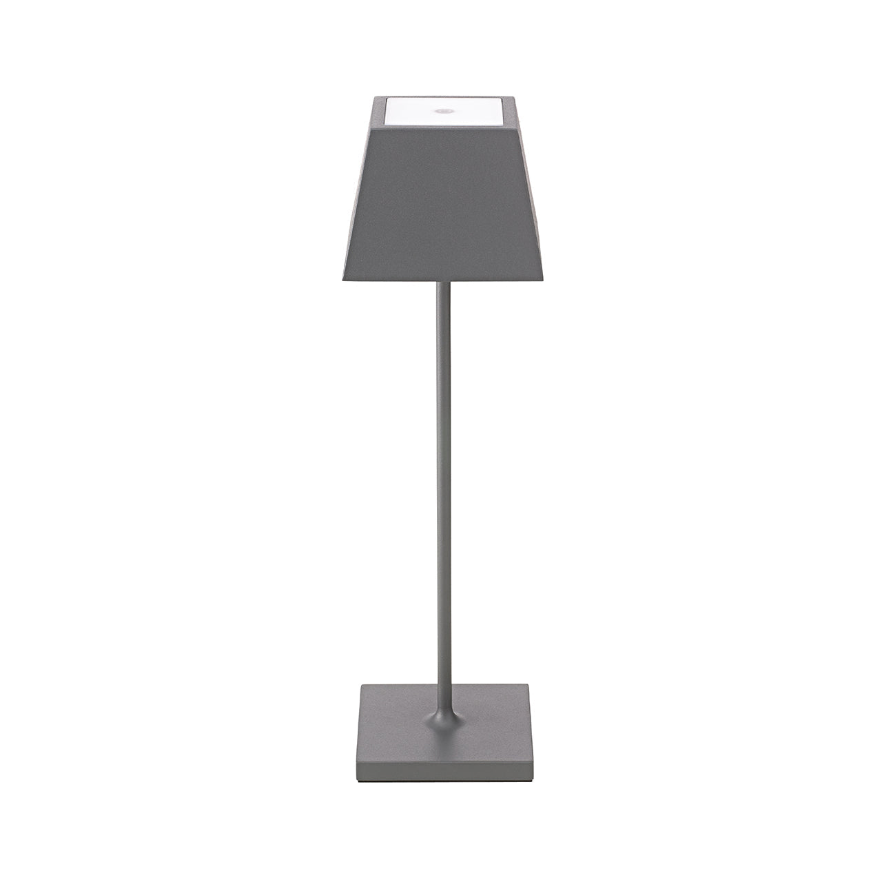 Akku-Tischleuchte Nuindie 370mm graphitgrau eckig