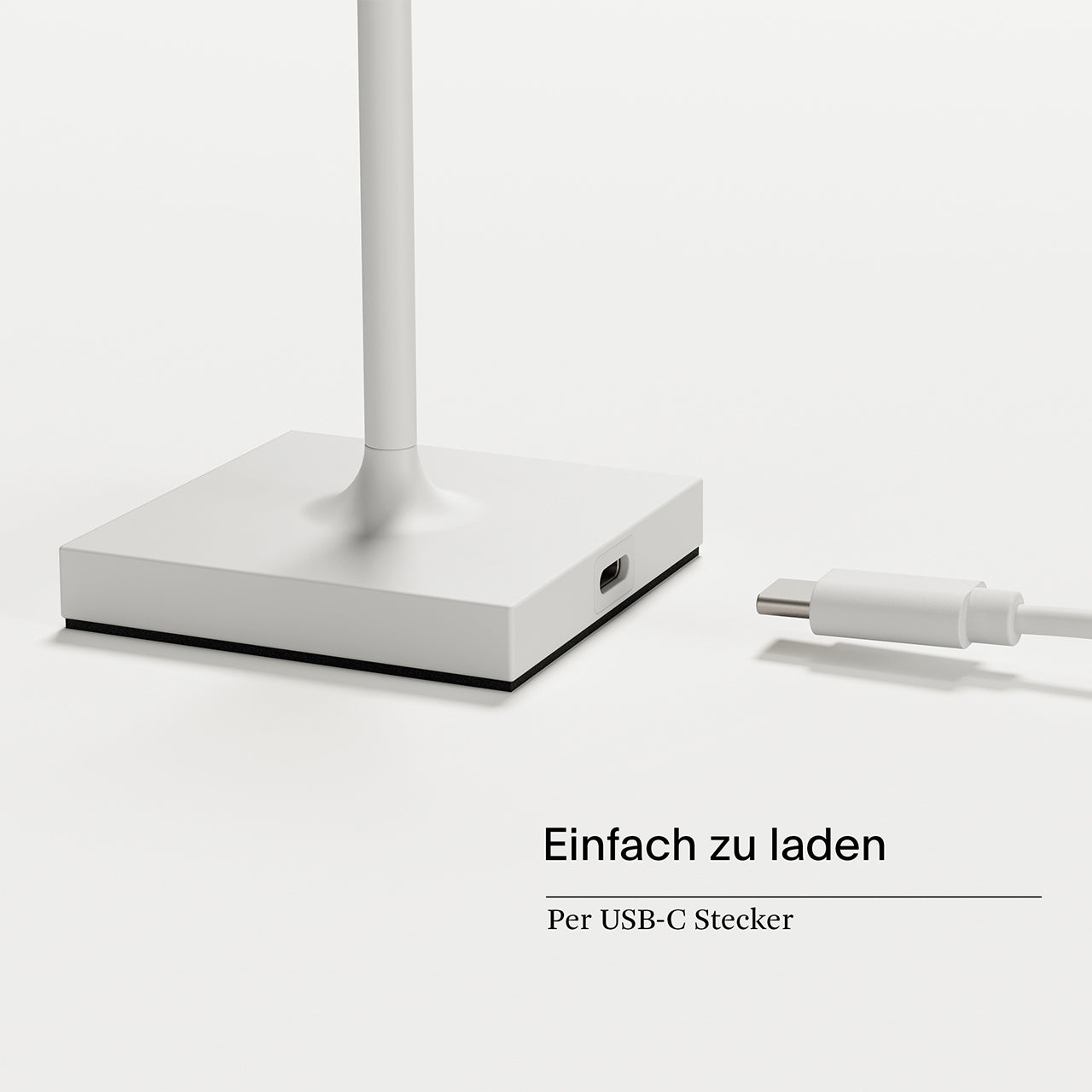 Akku-Tischleuchte Nuindie pocket 210mm schneeweiß