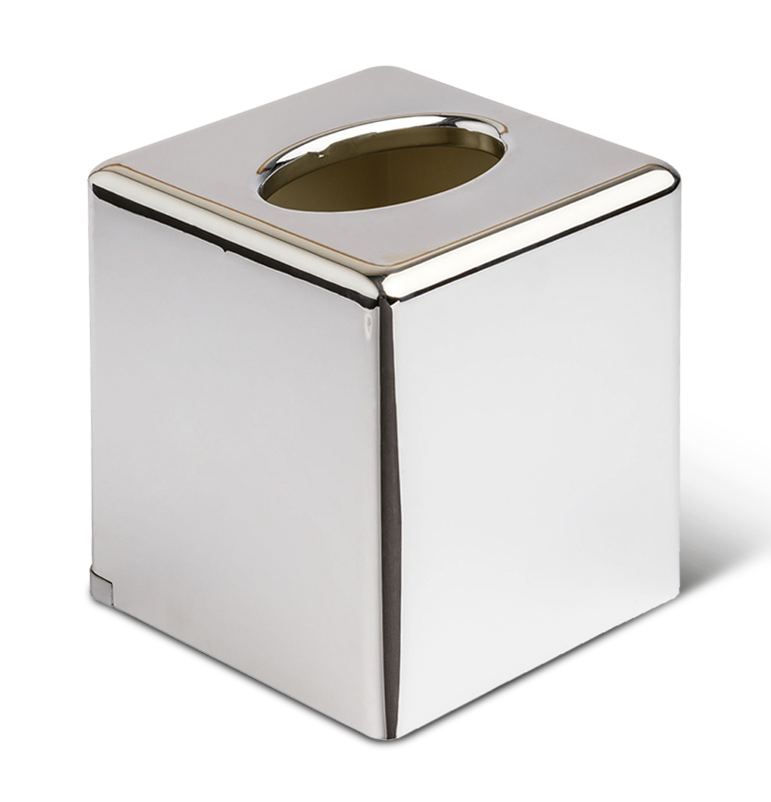 Kosmetiktuchbox quadratisch | Chrom