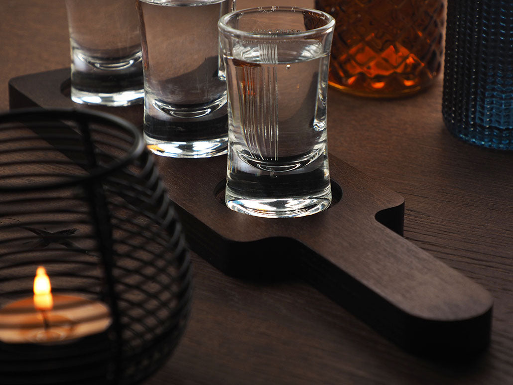 Wooden 3 Shot Serving Board 1863121