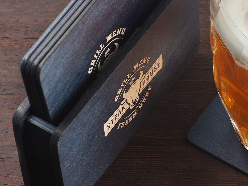 Wooden box with 4 coasters 1871121