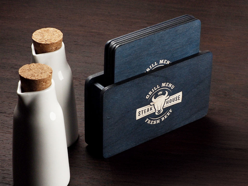 Wooden box with 4 coasters 1871121
